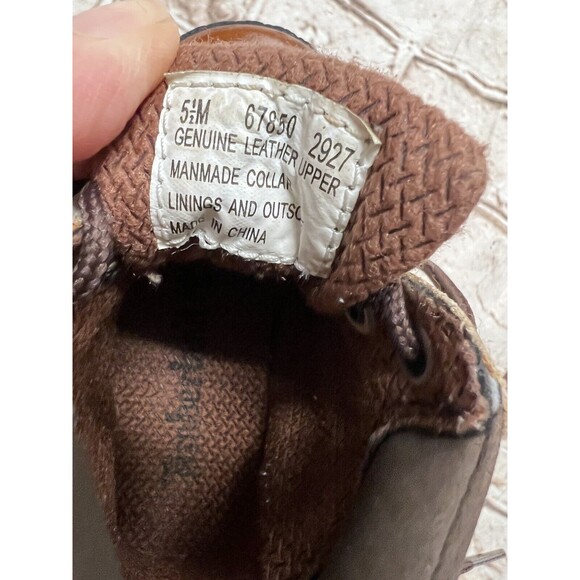 Timberland Toddler Waterproof Brown Lace Up ClassIc Leather Boots Size 5.5 - Picture 6 of 6